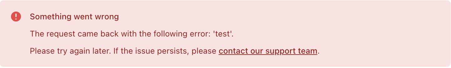 Error example